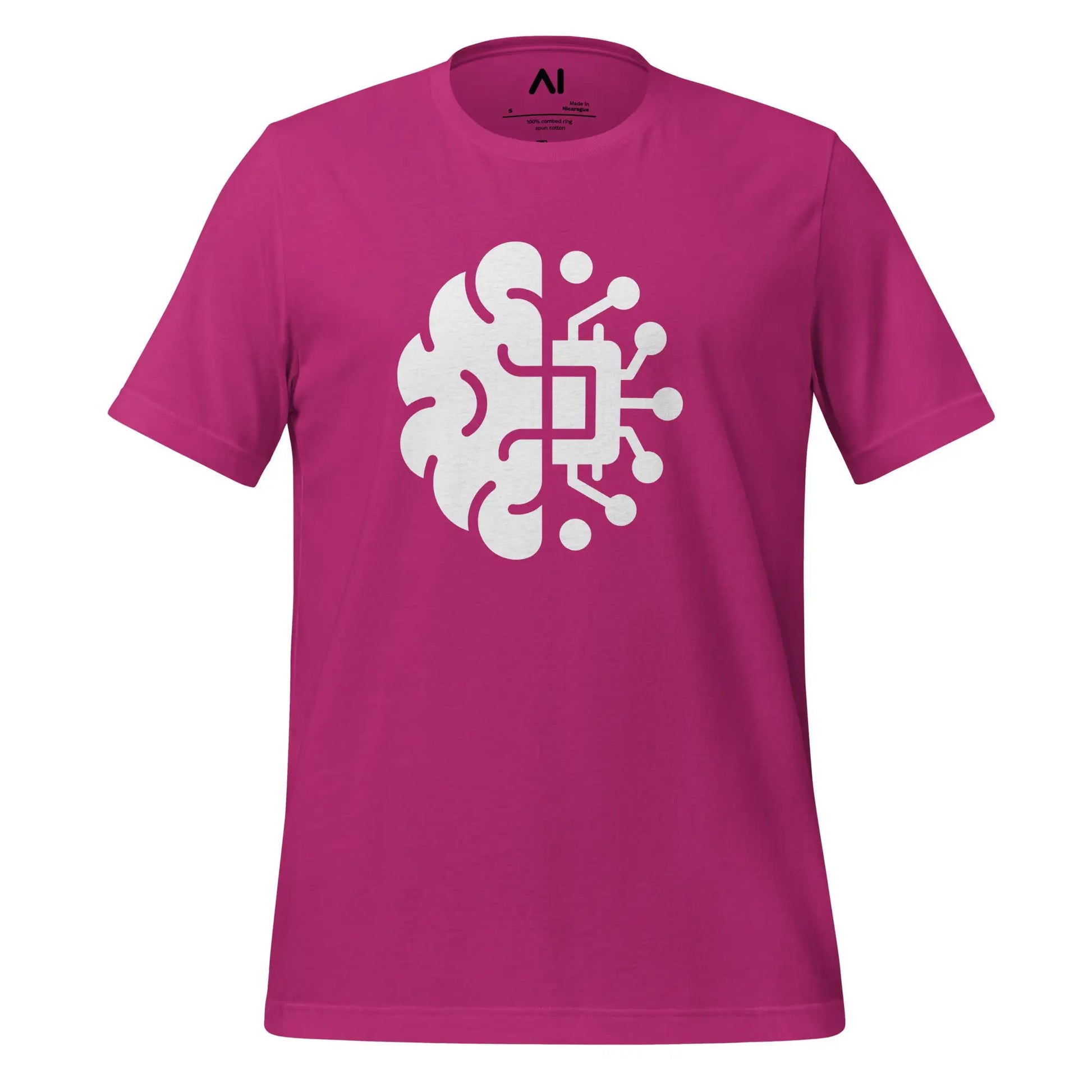 Brain Chip T-Shirt (unisex) - Berry / M