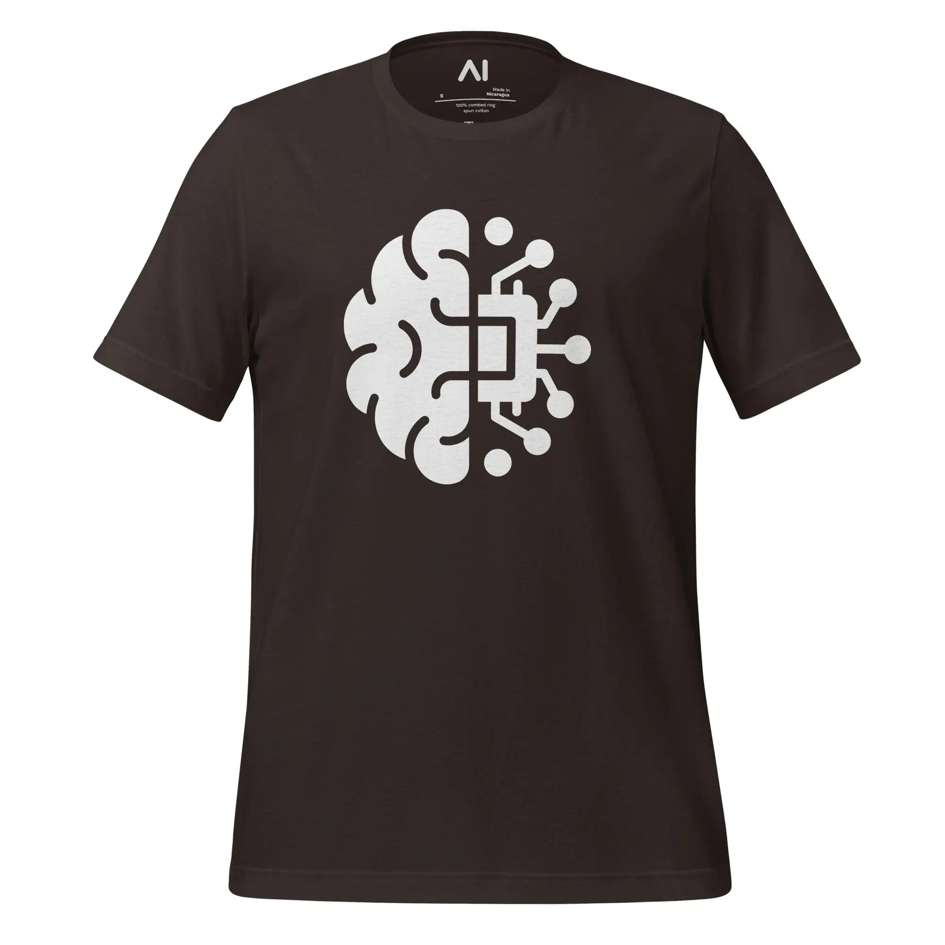 Brain Chip T-Shirt (unisex) - Brown / M