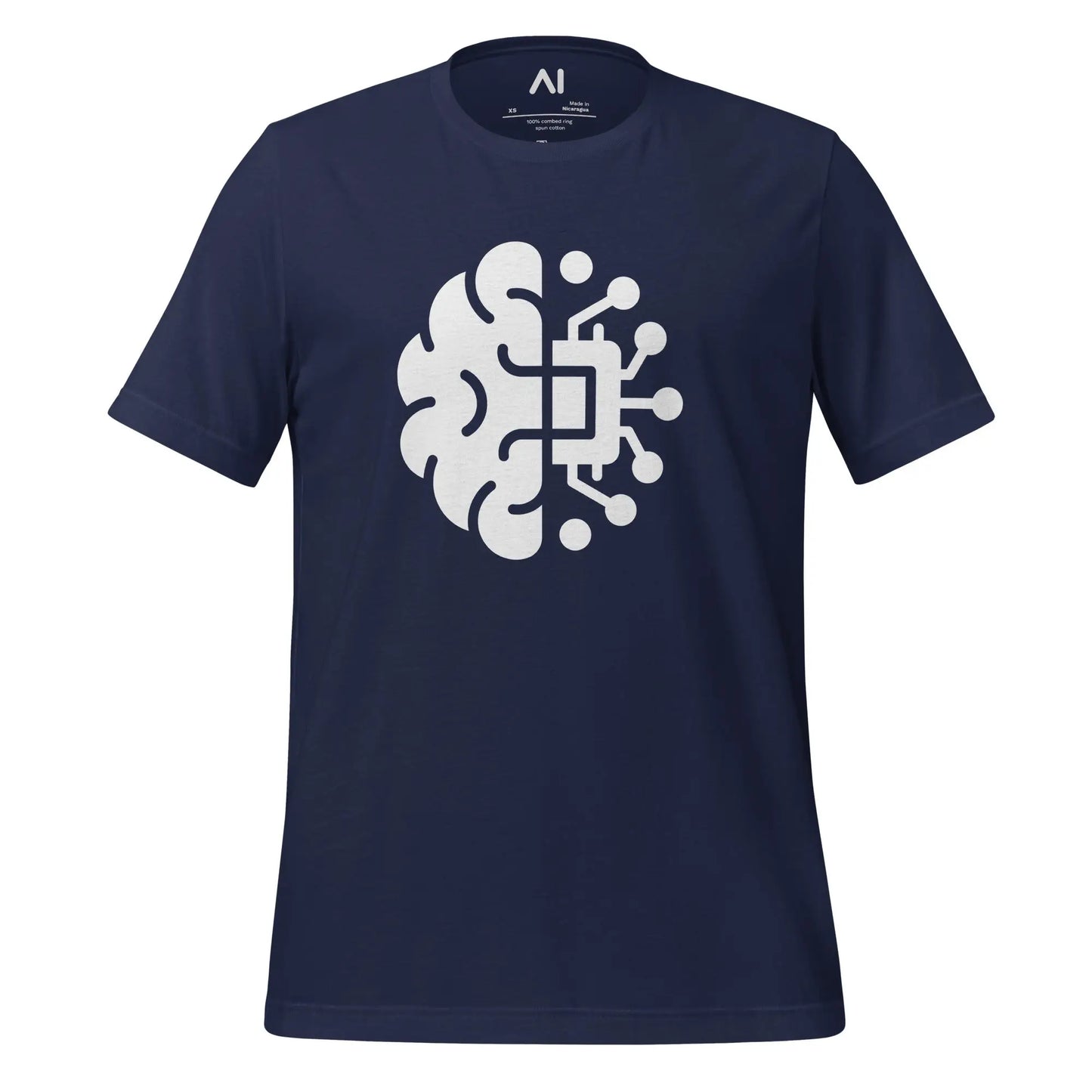 Brain Chip T-Shirt (unisex) - Navy / M