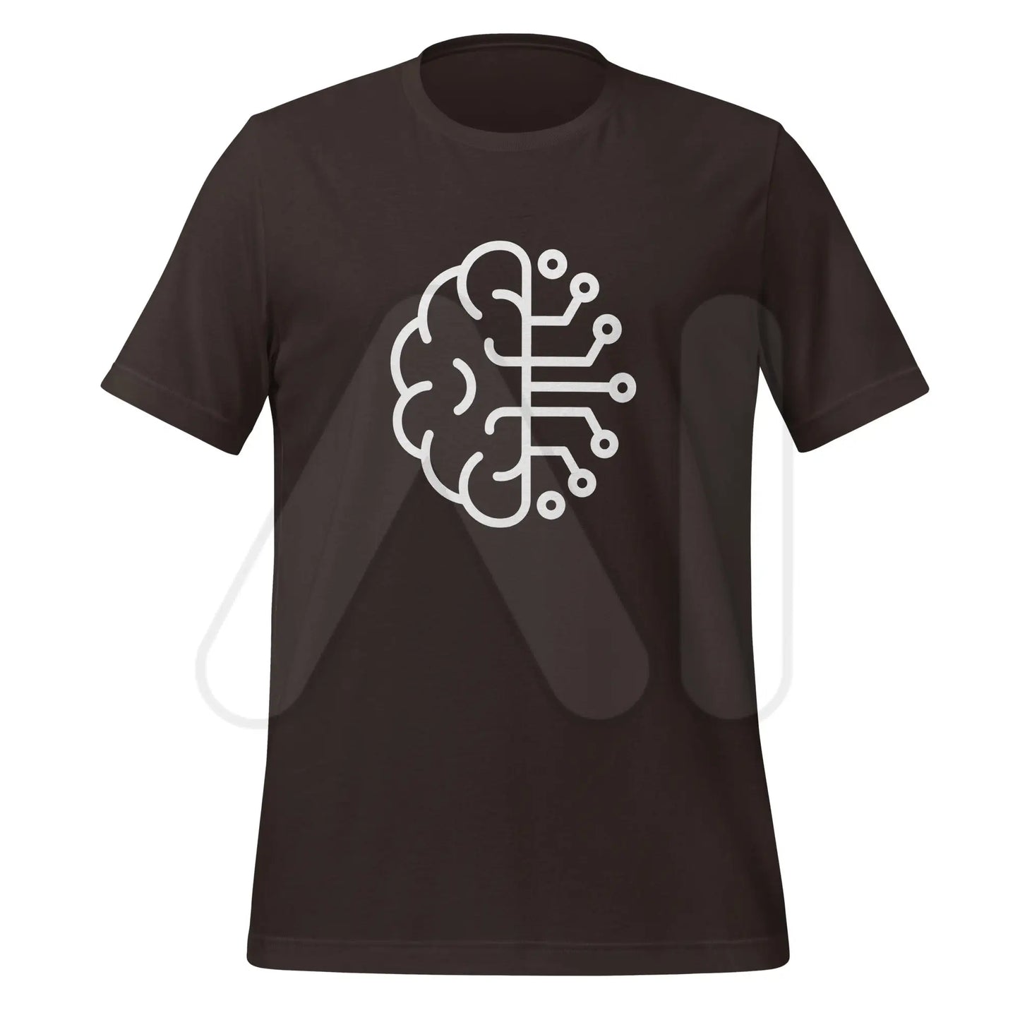 Brain Computer Icon T-Shirt (unisex) - Brown / M