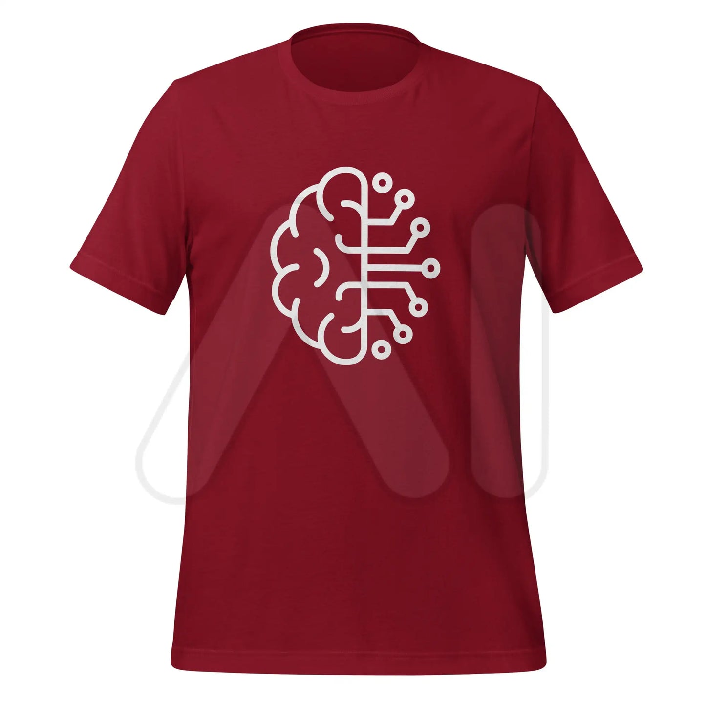 Brain Computer Icon T-Shirt (unisex) - Cardinal / M