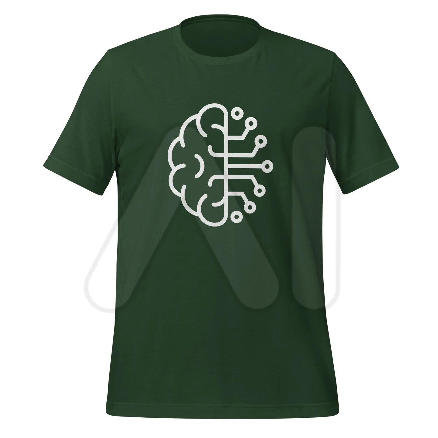 Brain Computer Icon T-Shirt (unisex) - Forest / M