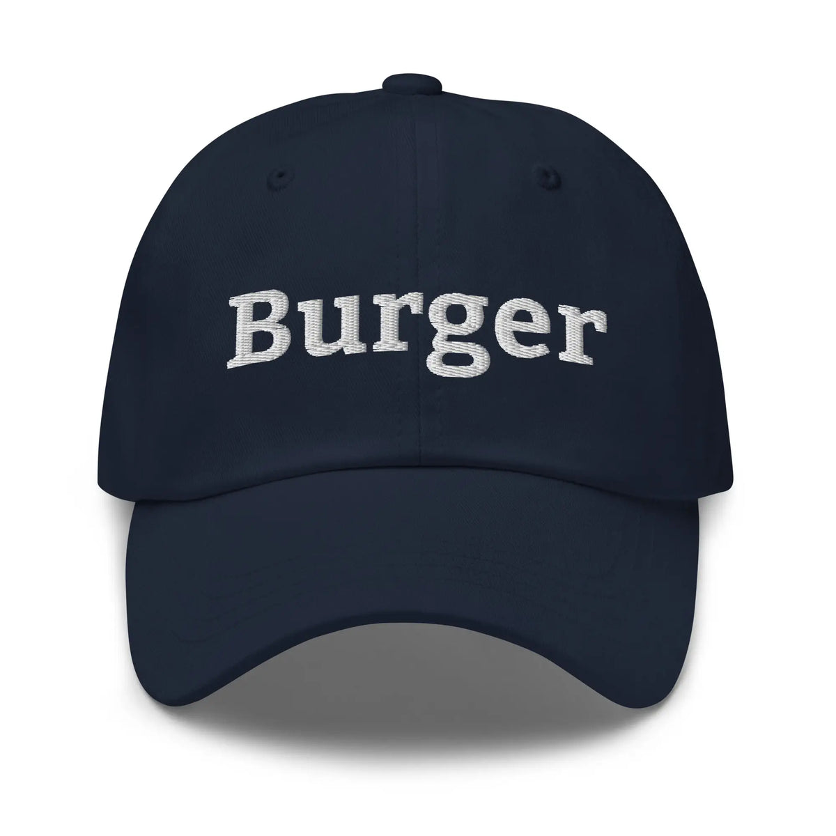 Burger Embroidered Cap - Navy