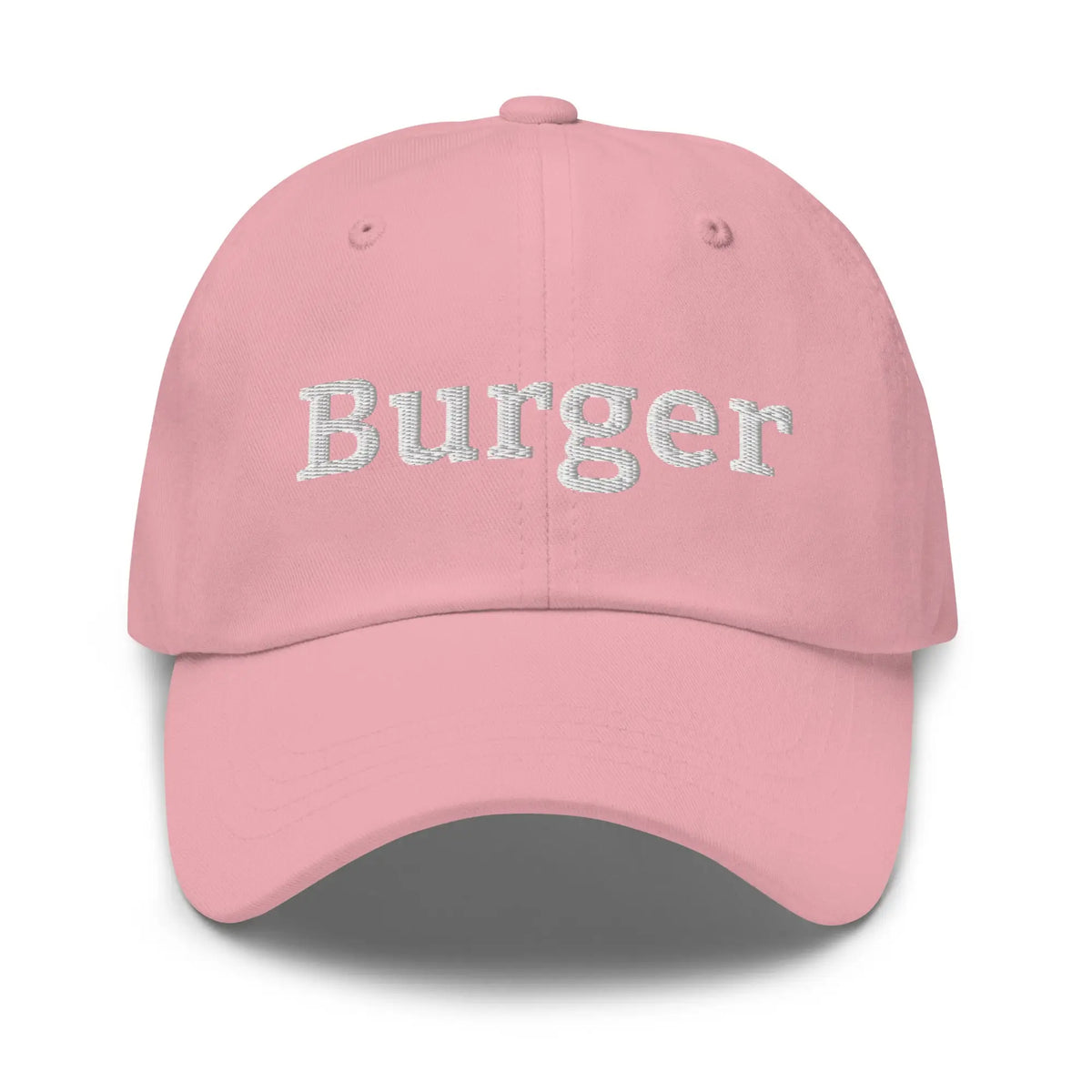 Burger Embroidered Cap - Pink