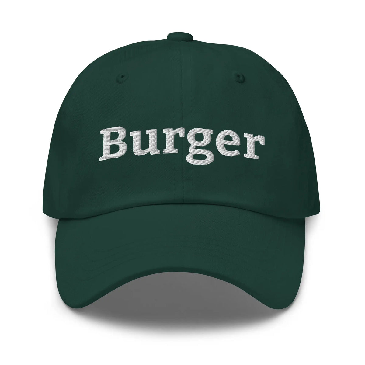 Burger Embroidered Cap - Spruce