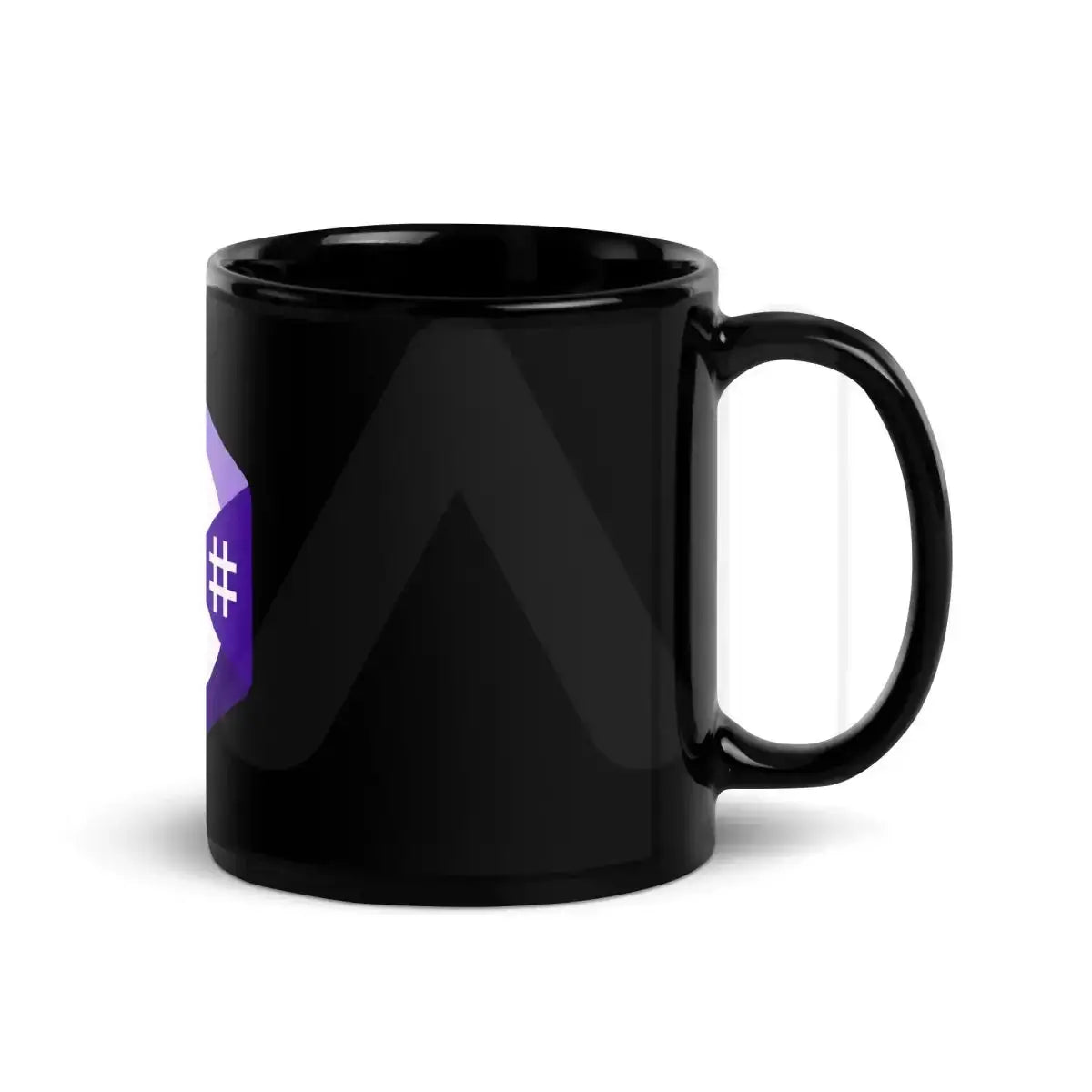 C# (C Sharp) Logo Black Glossy Mug