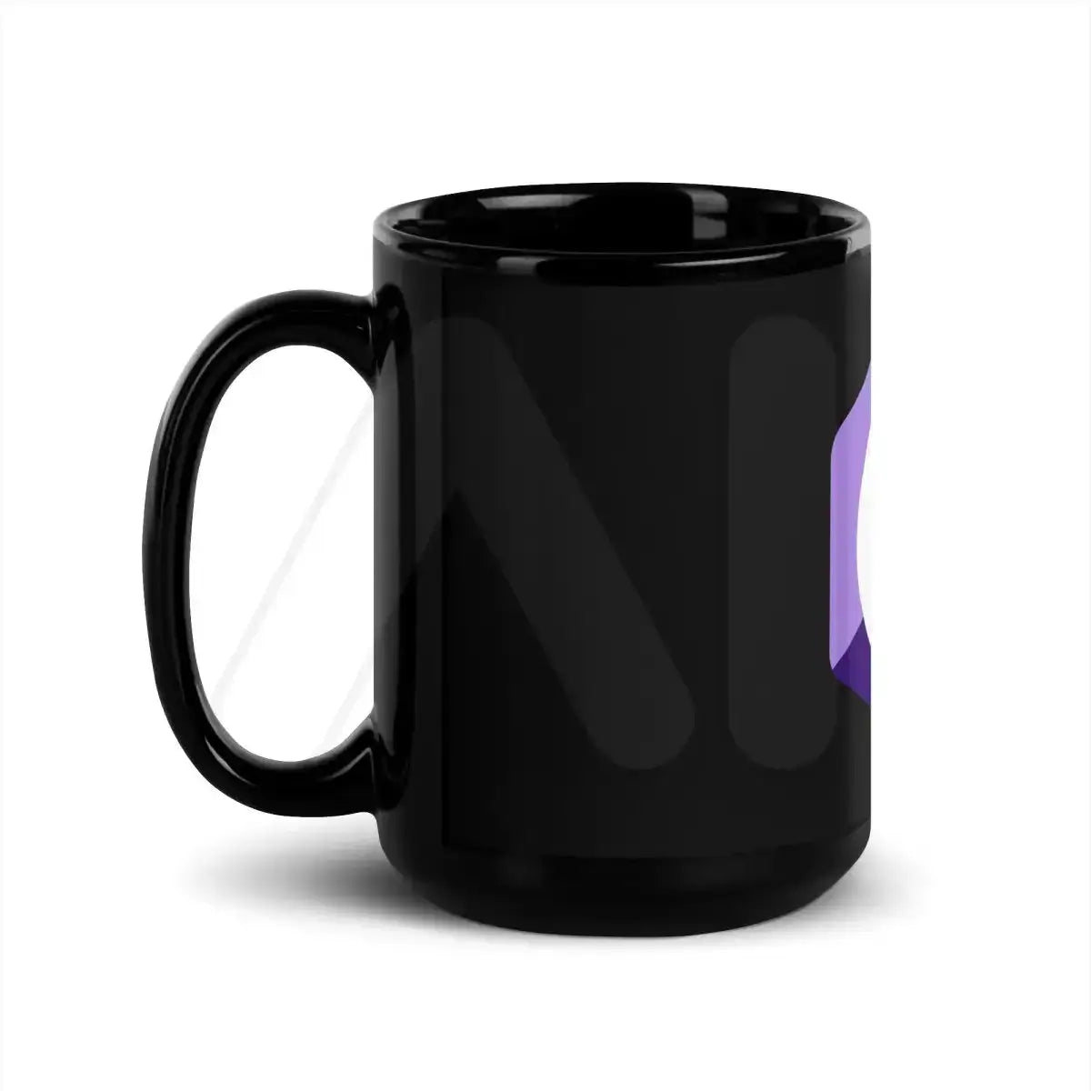 C# (C Sharp) Logo Black Glossy Mug