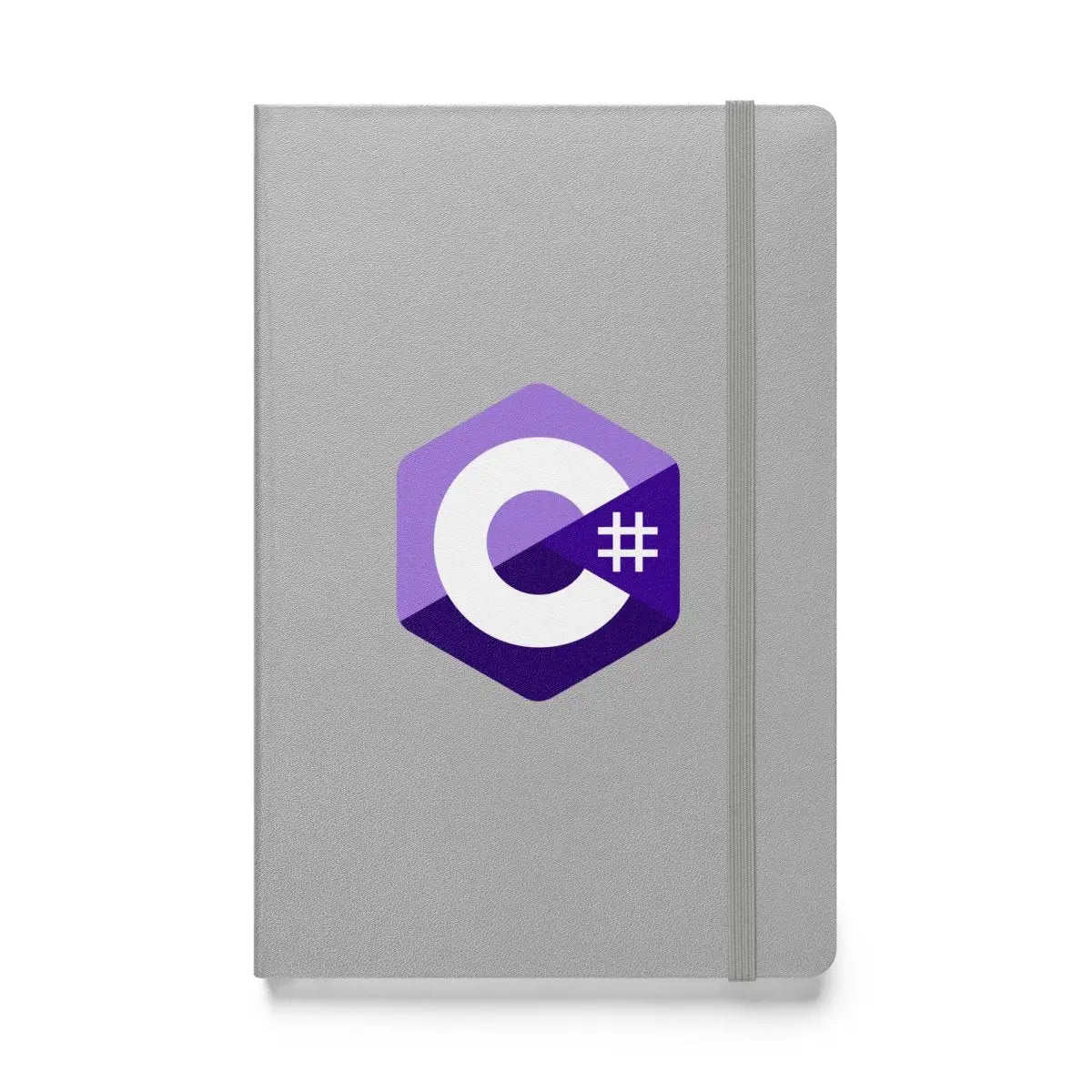 C# (C Sharp) Logo Hardcover Bound Notebook - Silver