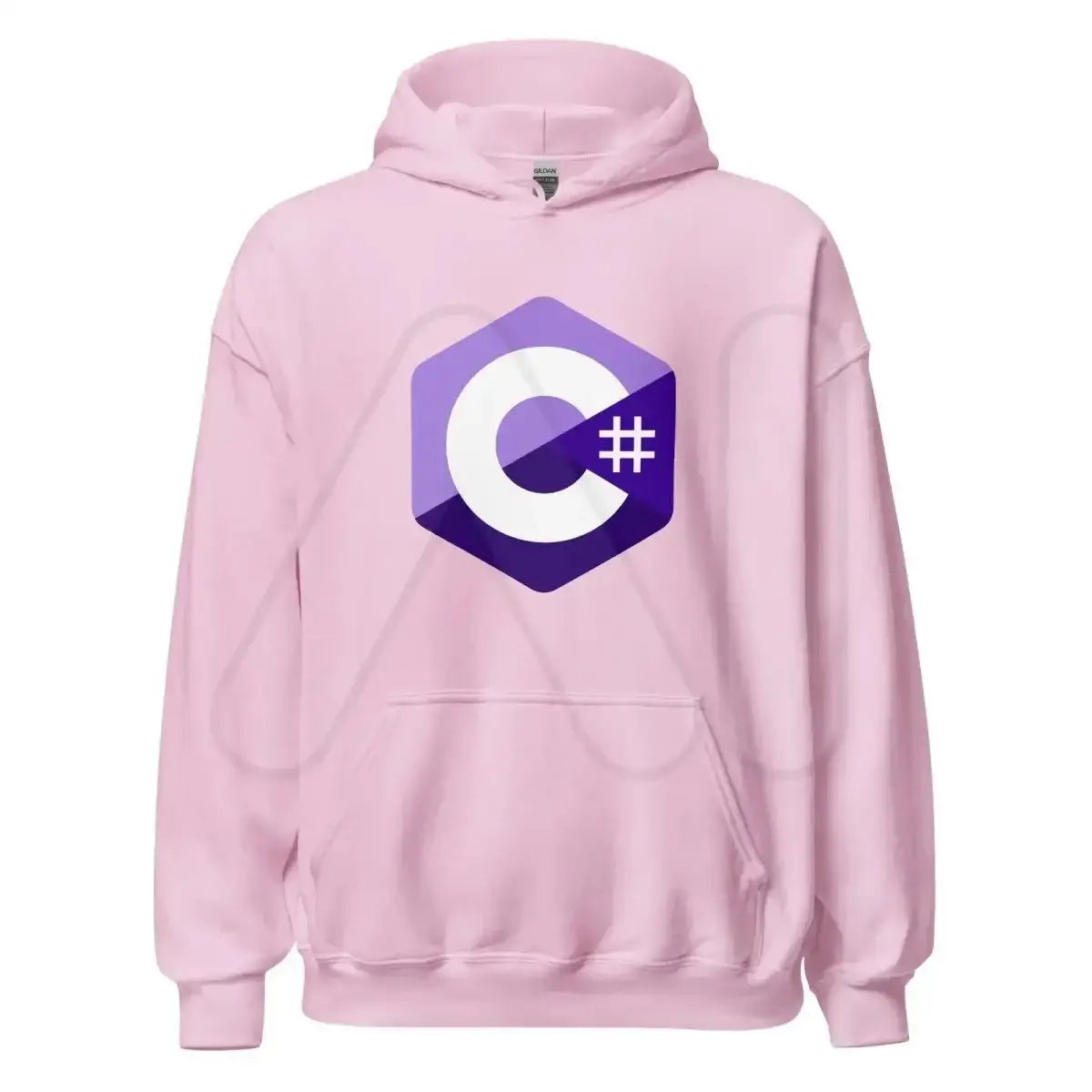 C# (C Sharp) Logo Hoodie (unisex) - Light Pink / M