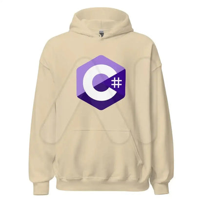 C# (C Sharp) Logo Hoodie (unisex) - Sand / M