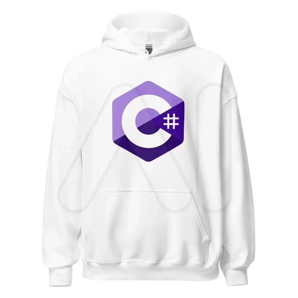 C# (C Sharp) Logo Hoodie (unisex) - White / M