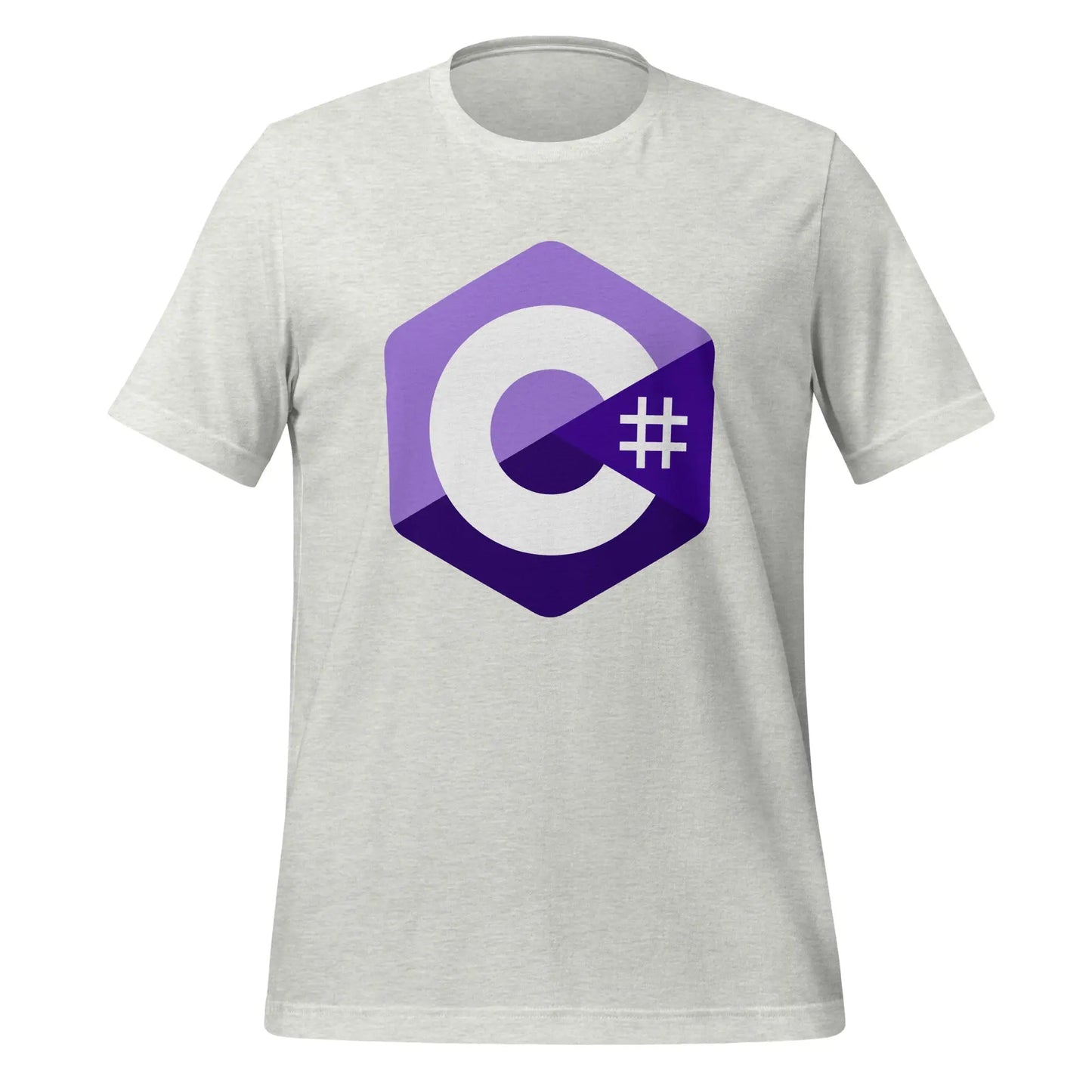 C# (C Sharp) Logo T-Shirt (unisex) - Ash / M