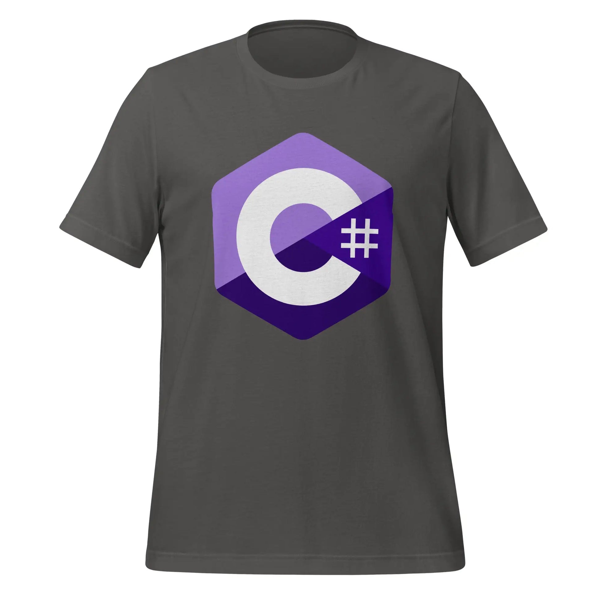 C# (C Sharp) Logo T-Shirt (unisex) - Asphalt / M