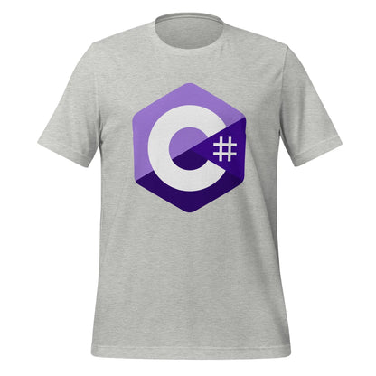 C# (C Sharp) Logo T-Shirt (unisex) - Athletic Heather / M