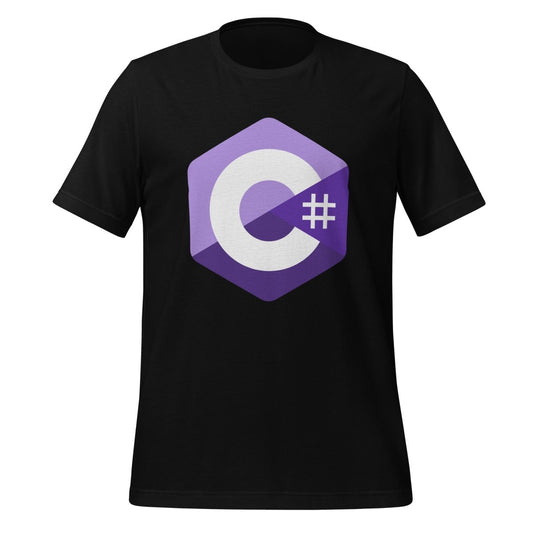 C# (C Sharp) Logo T-Shirt (unisex) - Black - AI Store