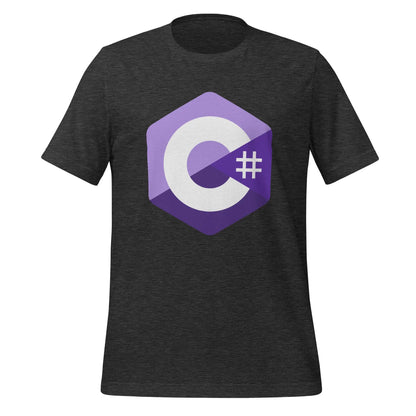 C# (C Sharp) Logo T-Shirt (unisex) - Dark Grey Heather / M