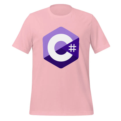 C# (C Sharp) Logo T-Shirt (unisex) - Pink / M