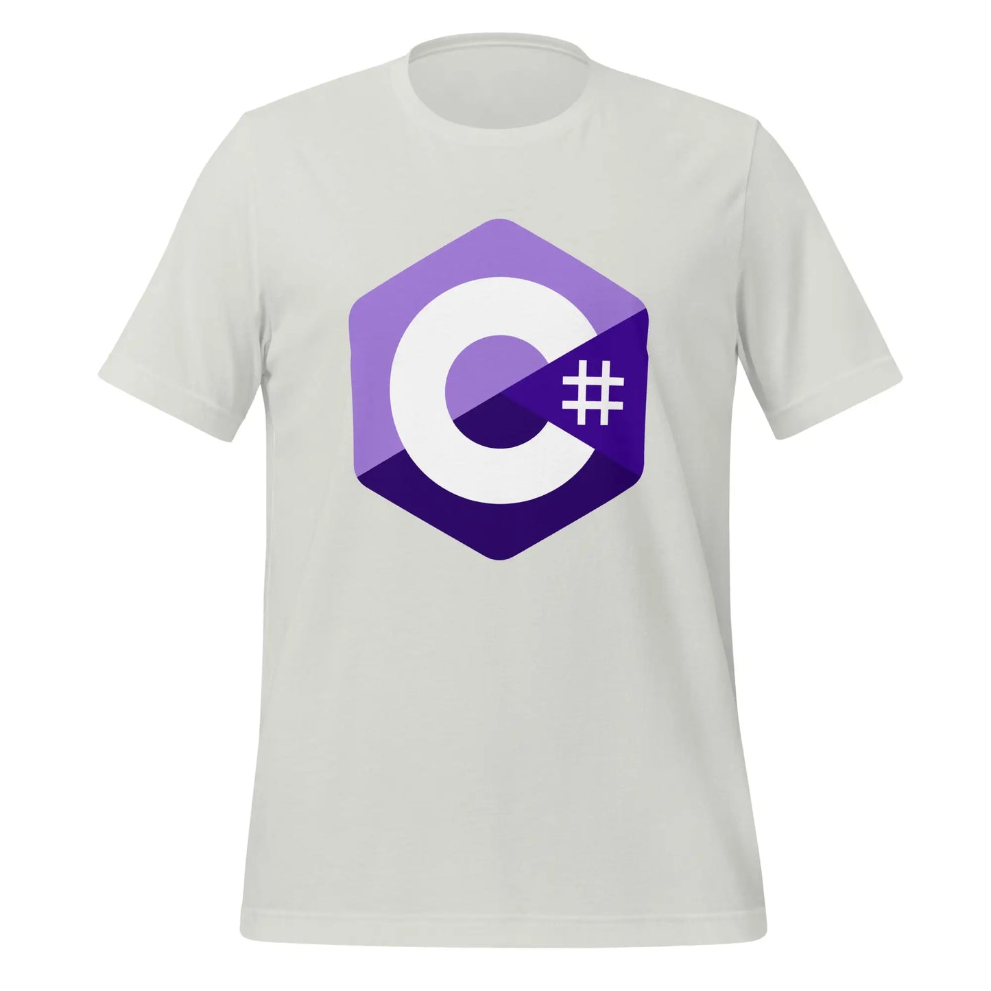 C# (C Sharp) Logo T-Shirt (unisex) - Silver / M