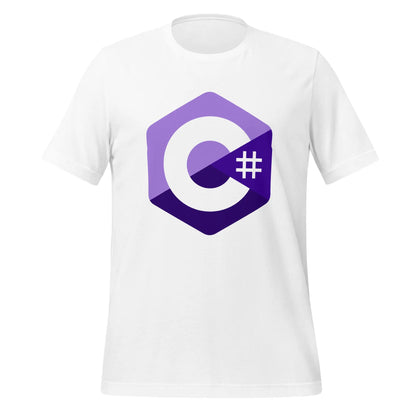 C# (C Sharp) Logo T-Shirt (unisex) - White / M