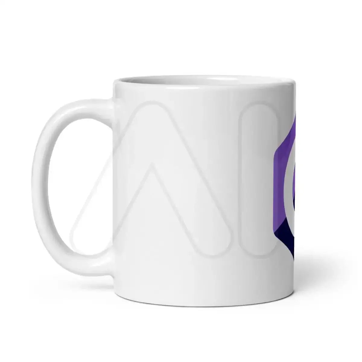 C# (C Sharp) Logo White Glossy Mug