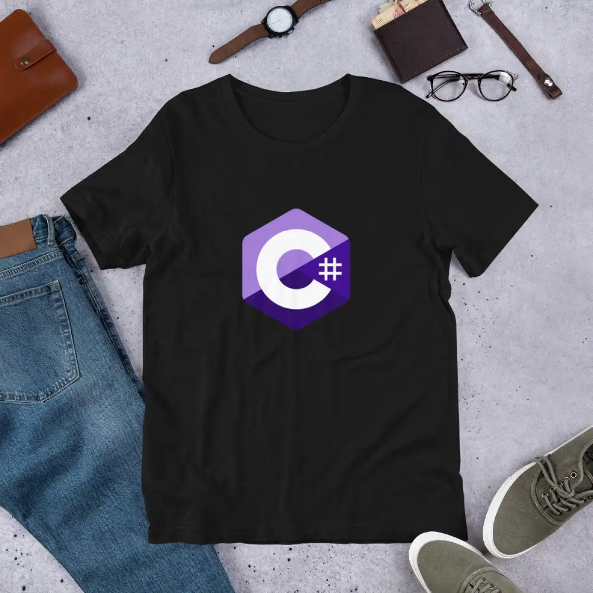 C# (C Sharp) Small Logo T-Shirt (unisex)