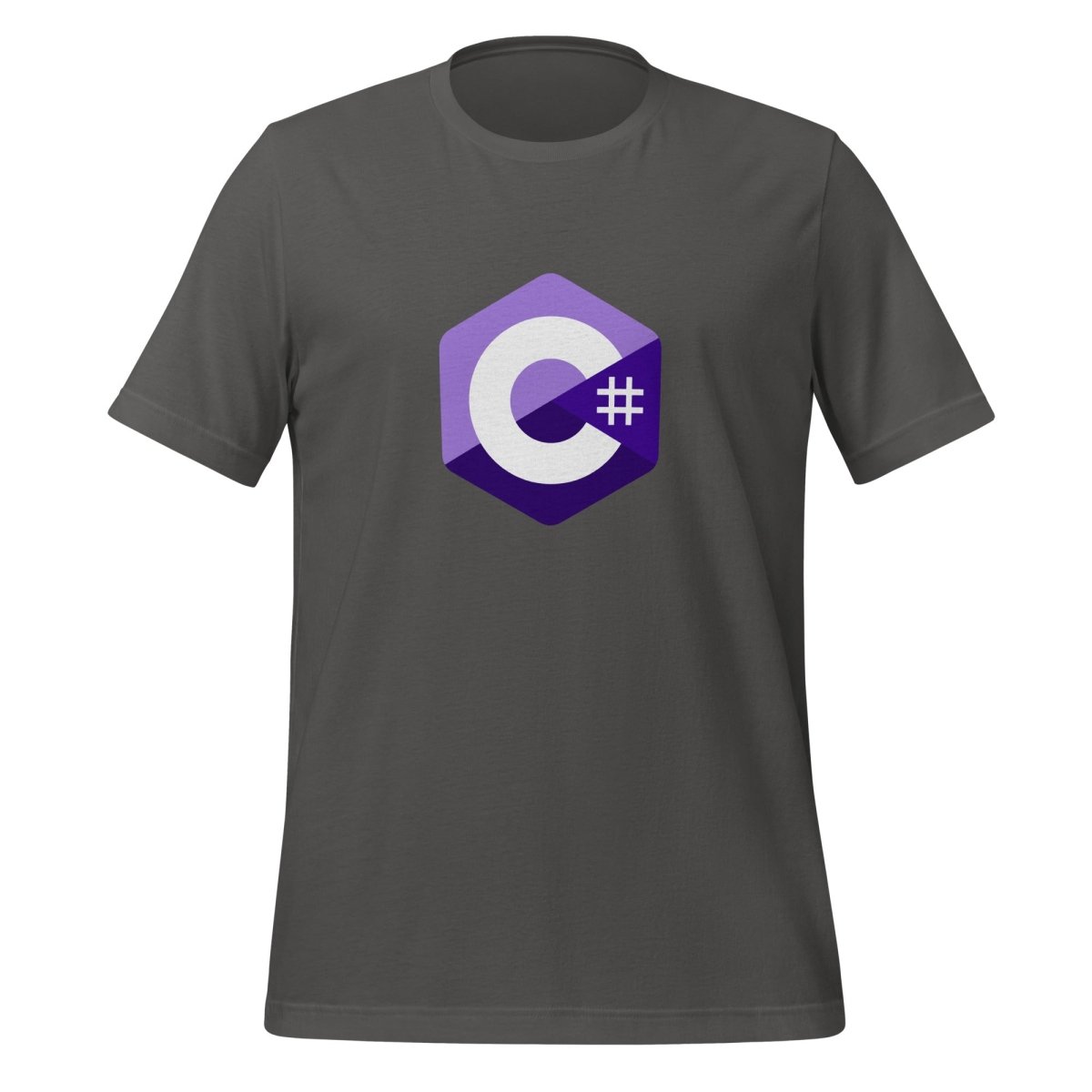 C# (C Sharp) Small Logo T-Shirt (unisex) - Asphalt - AI Store