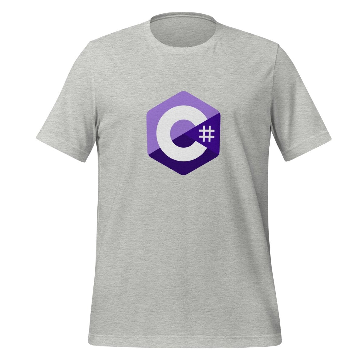 C# (C Sharp) Small Logo T-Shirt (unisex) - Athletic Heather - AI Store