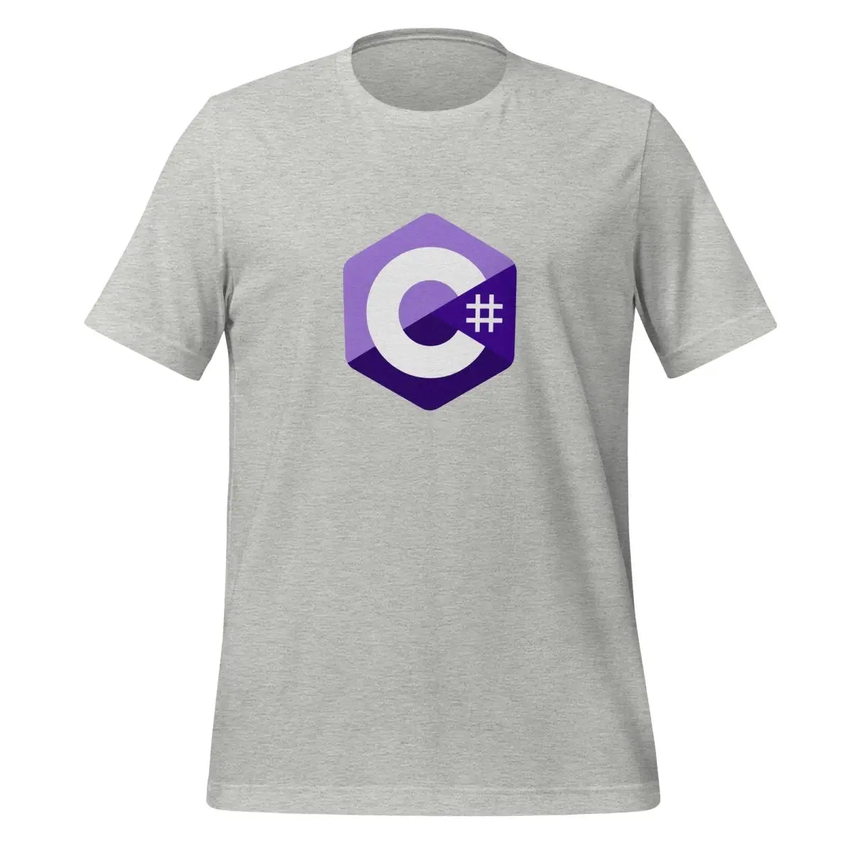 C# (C Sharp) Small Logo T-Shirt (unisex) - Athletic Heather / M