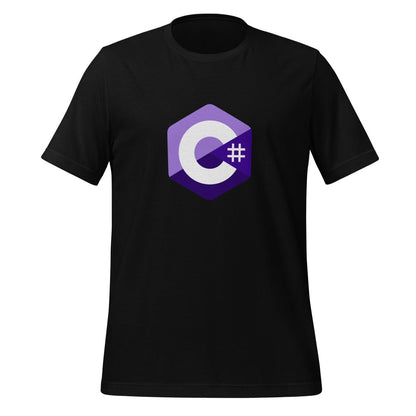 C# (C Sharp) Small Logo T-Shirt (unisex) - Black - AI Store