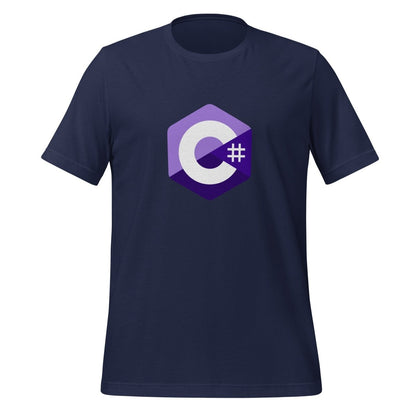 C# (C Sharp) Small Logo T-Shirt (unisex) - Navy - AI Store