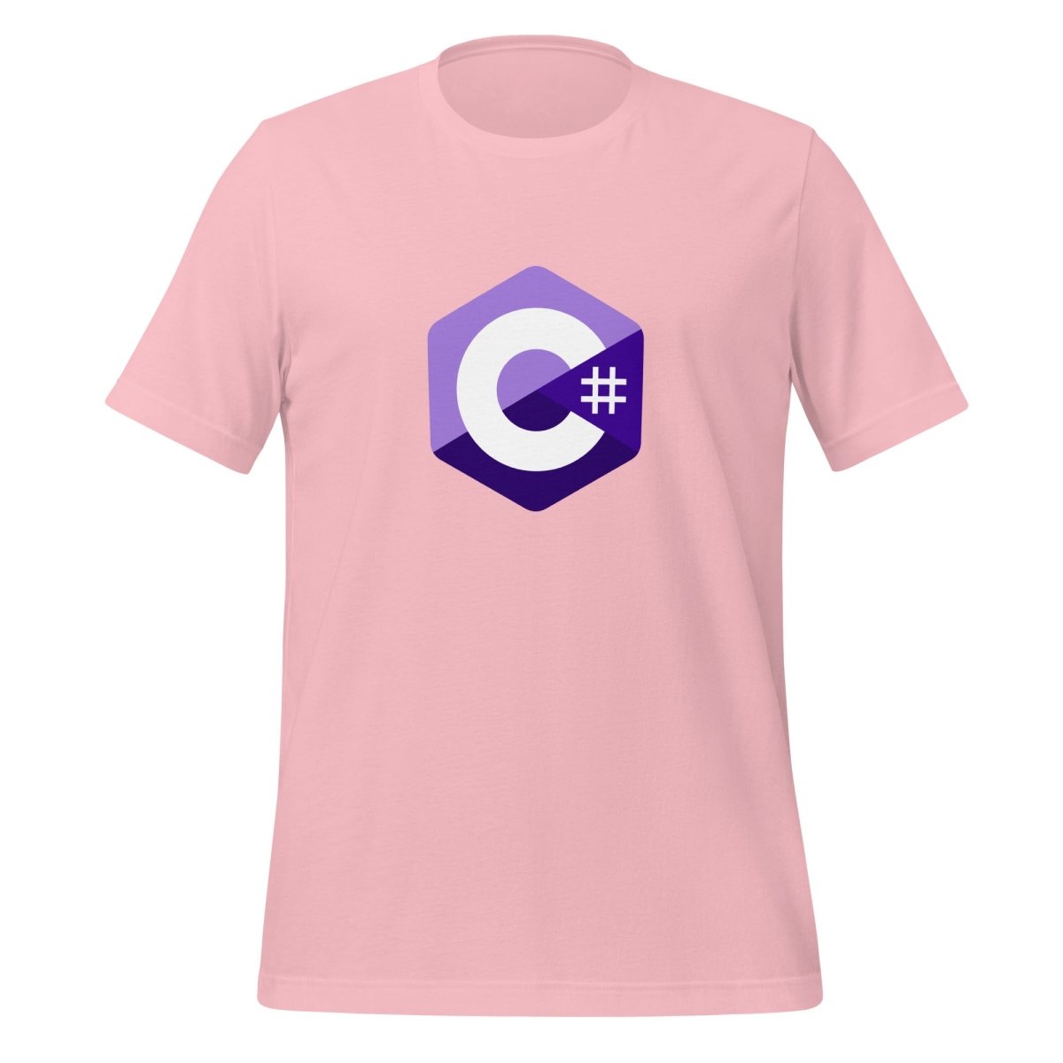 C# (C Sharp) Small Logo T-Shirt (unisex) - Pink - AI Store