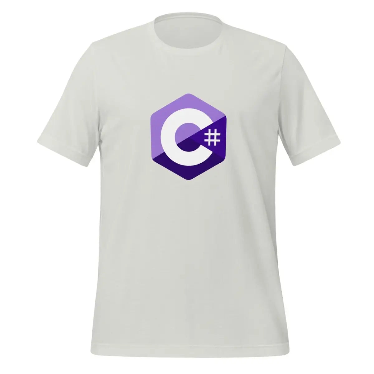 C# (C Sharp) Small Logo T-Shirt (unisex) - Silver / M