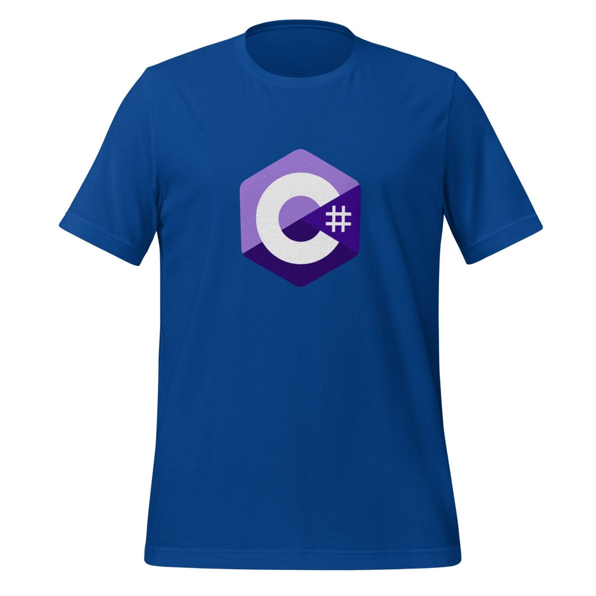 C# (C Sharp) Small Logo T-Shirt (unisex) - True Royal - AI Store