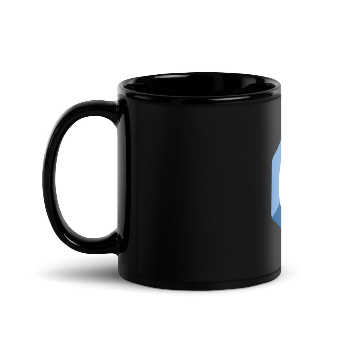 C++ Logo Black Glossy Mug - AI Store