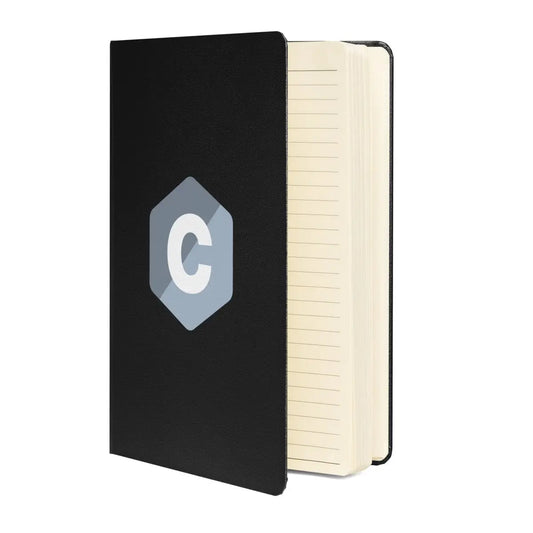 The c Logo Hardcover Bound Notebook.