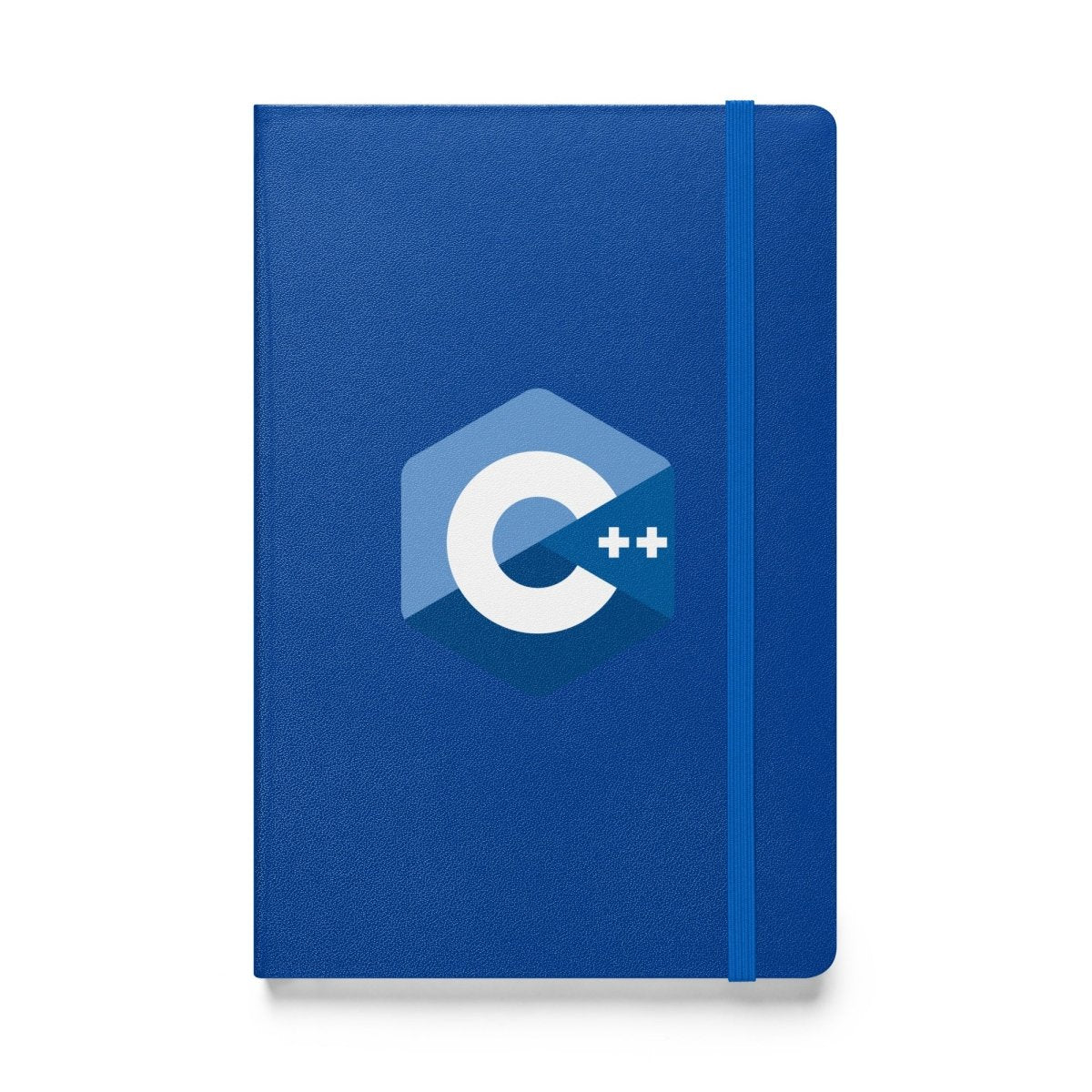 C++ Logo Hardcover Bound Notebook - Blue - AI Store