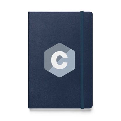 C Logo Hardcover Bound Notebook - Navy