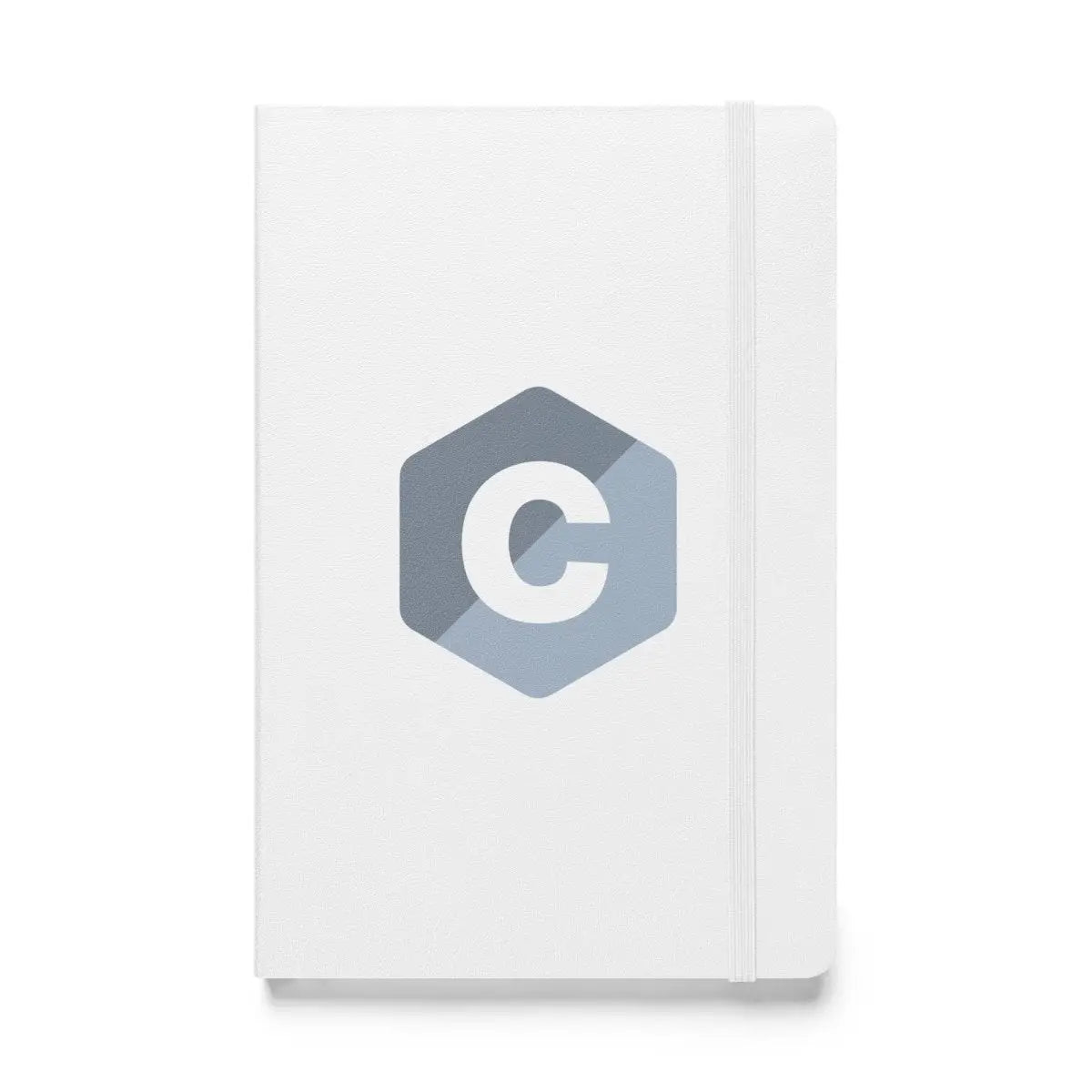 C Logo Hardcover Bound Notebook - White