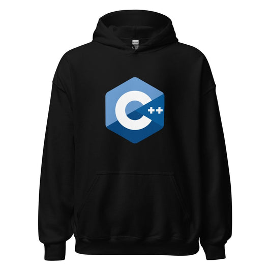C++ Logo Hoodie (unisex) - Black - AI Store