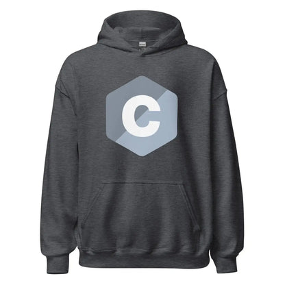 C Logo Hoodie (unisex) - Dark Heather / M