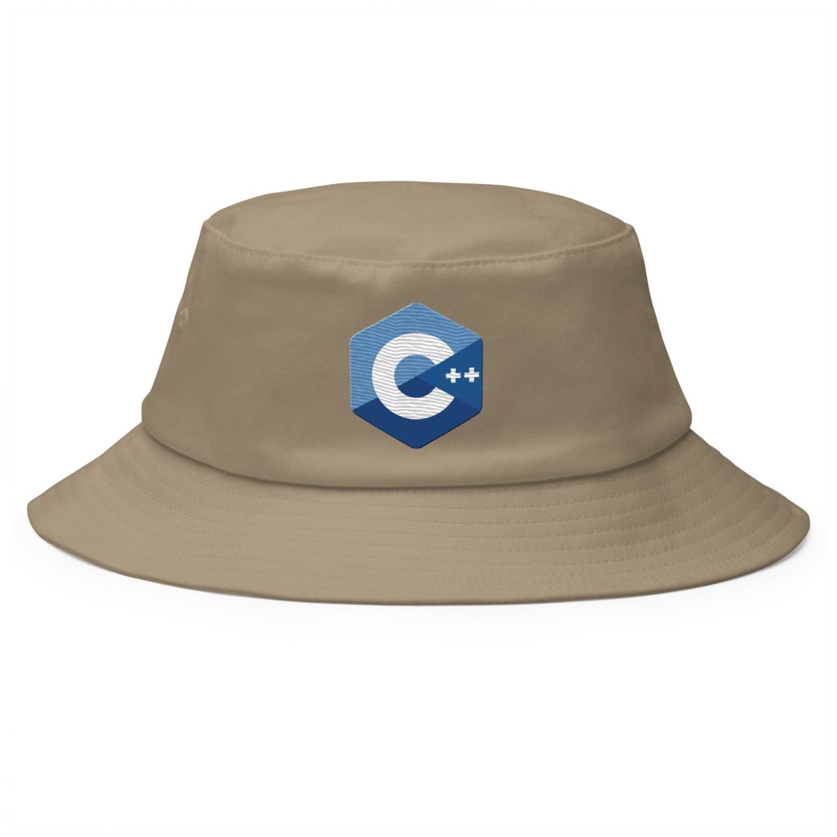 C++ Logo True - Color Embroidered Bucket Hat - Khaki - AI Store