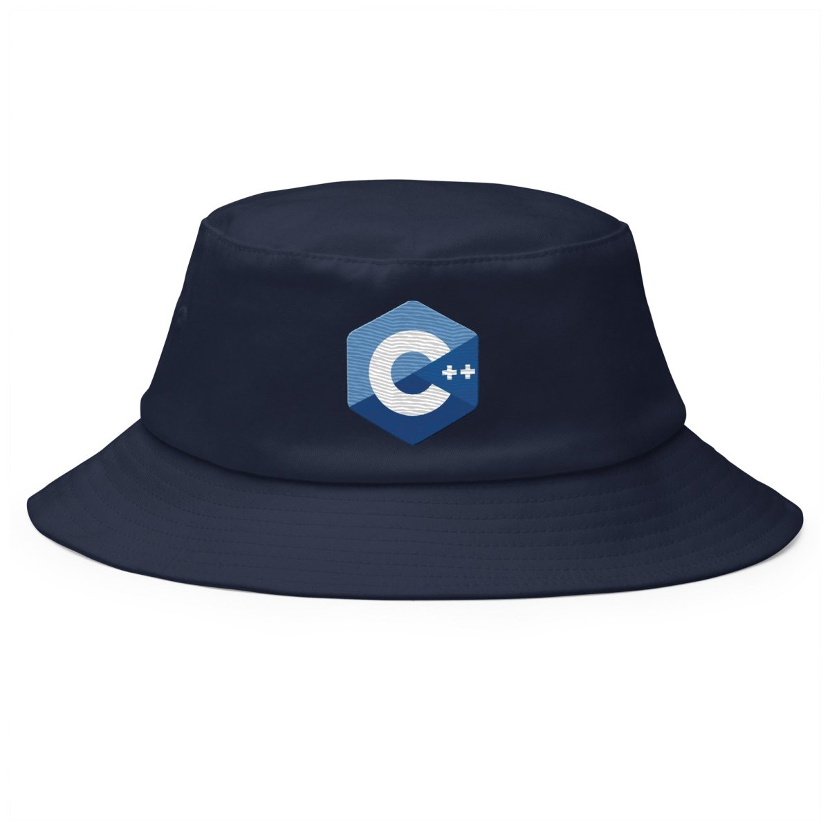 C++ Logo True - Color Embroidered Bucket Hat - Navy - AI Store