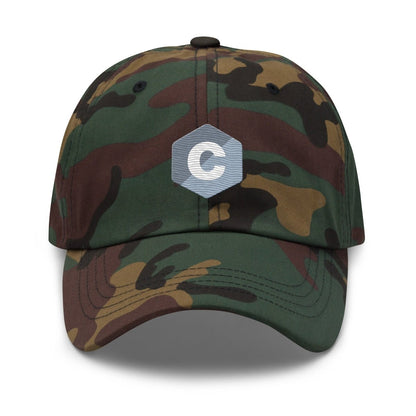 C Logo True - Color Embroidered Cap - Green Camo - AI Store