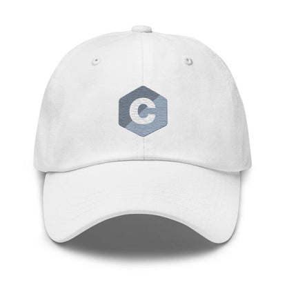 C Logo True - Color Embroidered Cap - White - AI Store