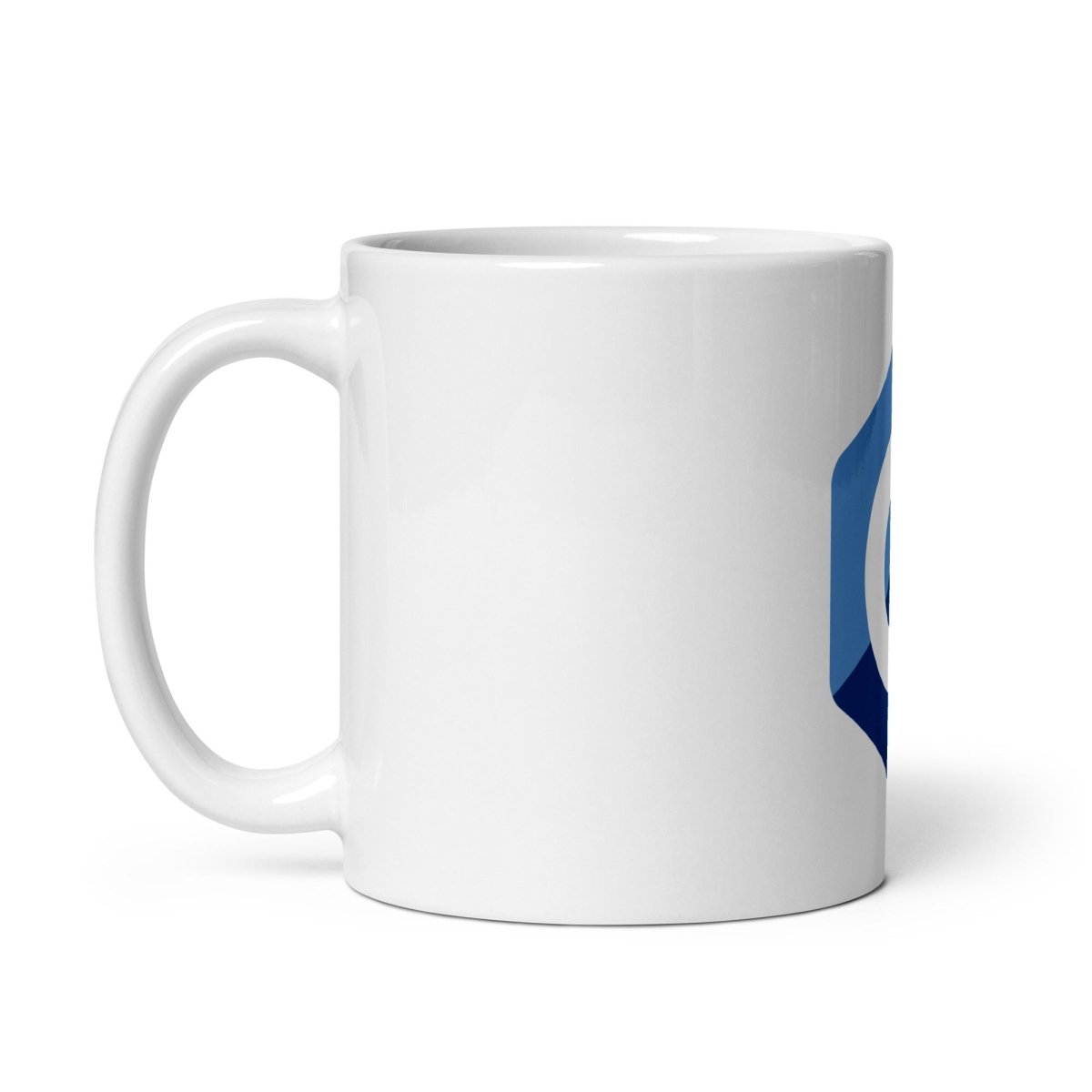 C++ Logo White Glossy Mug - 11 oz - AI Store