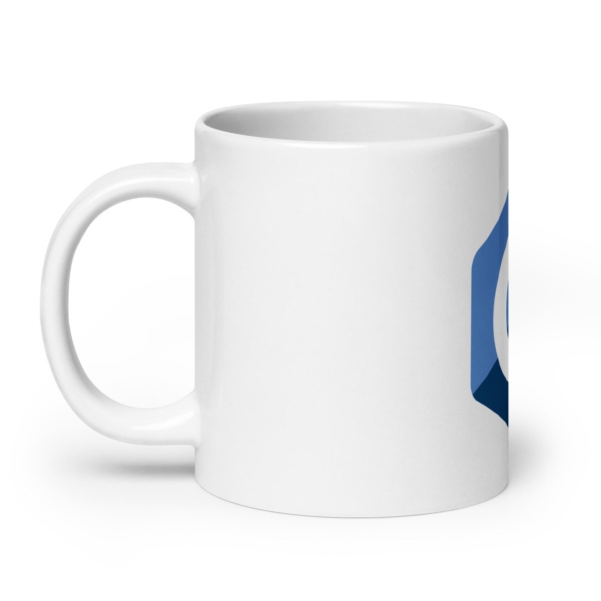 C++ Logo White Glossy Mug - 20 oz - AI Store