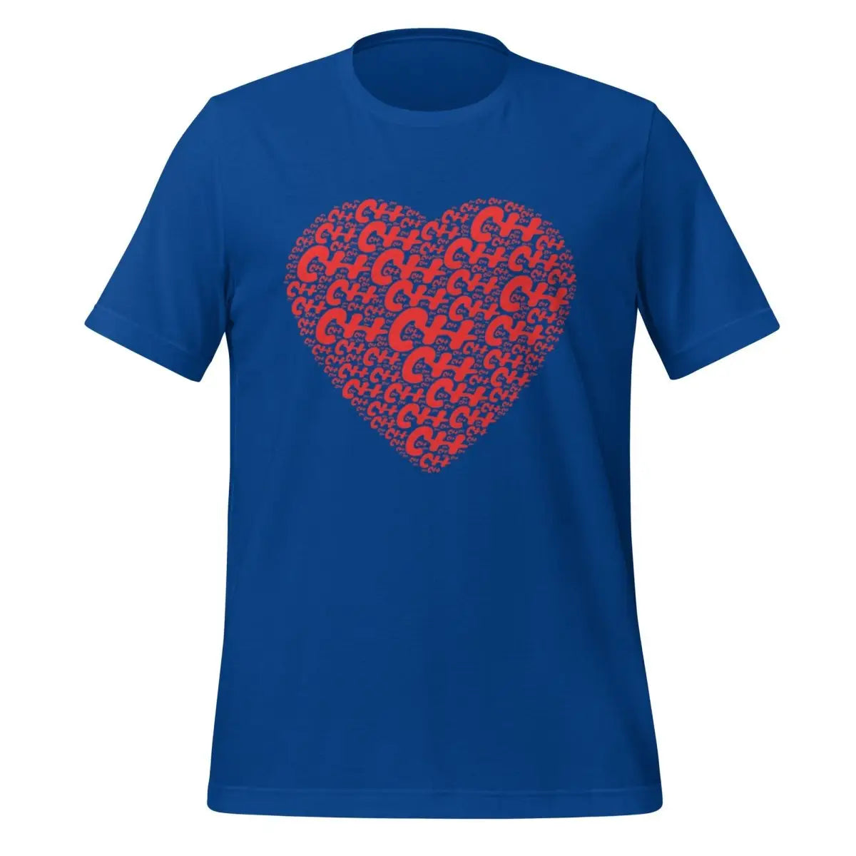 C + + Heart Word Cloud T-Shirt (unisex) - True Royal / M