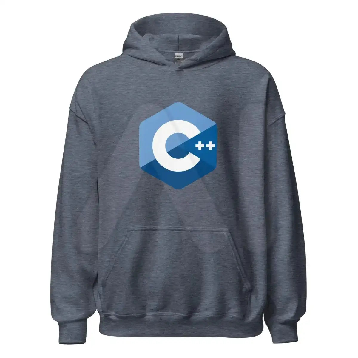 C + + Logo Hoodie (unisex) - Heather Sport Dark Navy / M