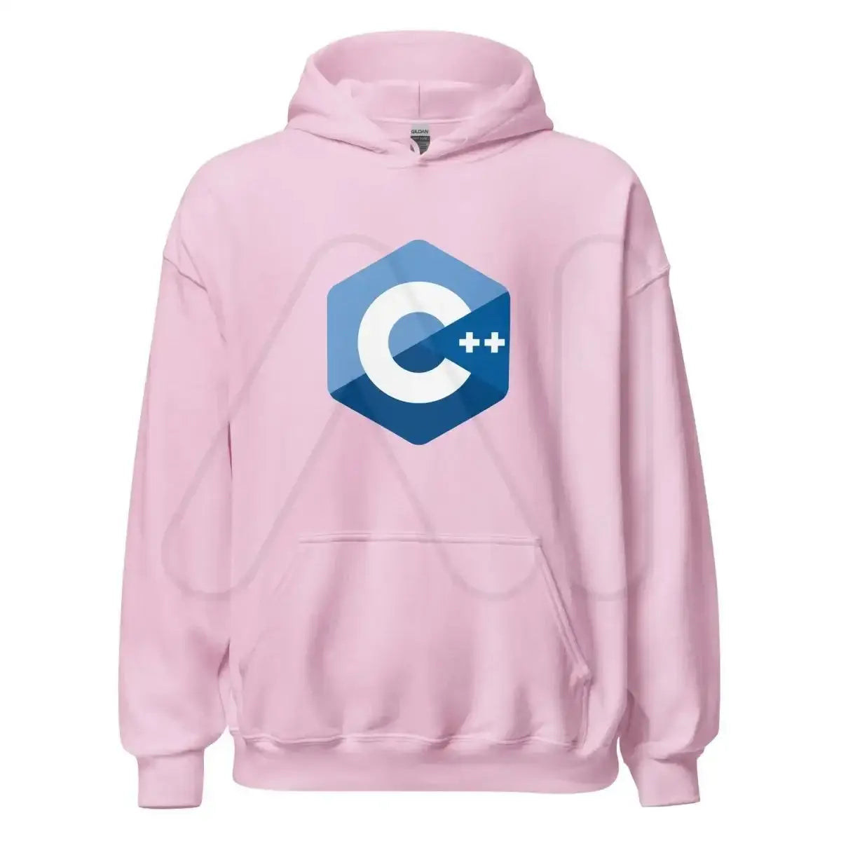 C + + Logo Hoodie (unisex) - Light Pink / M