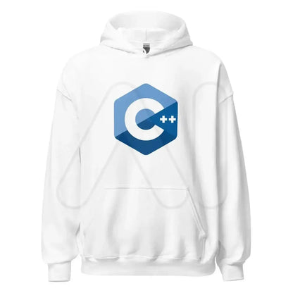 C + + Logo Hoodie (unisex) - White / M